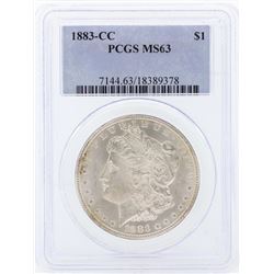1883-CC $1 Morgan Silver Dollar Coin PCGS MS63