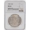 Image 1 : 1925 $1 Peace Silver Dollar Coin NGC MS64