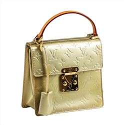 Authentic Louis Vuitton Gold Vernis Leather Purse