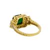 Image 3 : 14KT Yellow Gold 3.84ct Tsavorite and Diamond Ring