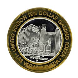 .999 Silver Las Vegas Club $10 Limited Edition Casino Gaming Token