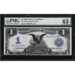1899 $1 Black Eagle Silver Certificate PMG Choice Uncirculated 63EPQ