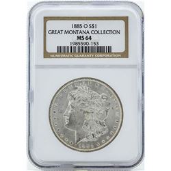 1885-O $1 Morgan Silver Dollar Coin NGC MS64