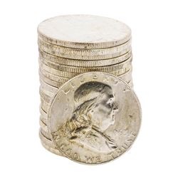 Roll of (20) 1963-D Brilliant Uncirculated Franklin Half Dollar Coins