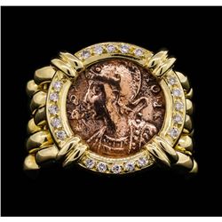 14KT Yellow Gold Coin Ring
