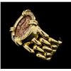 Image 3 : 14KT Yellow Gold Coin Ring