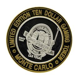 .999 Silver Monte Carlo Resort & Casino Las Vegas, NV $10 Limited Edition Gaming