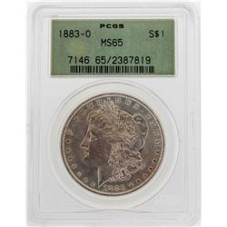 1883-O $1 Morgan Silver Dollar Coin PCGS MS65