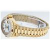 Image 6 : Ladies Rolex Quickset 18K Yellow Gold MOP Ruby & Diamond President Wristwatch