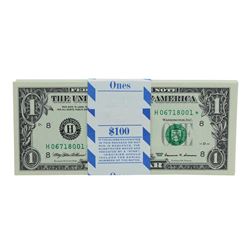 Pack of (100) Consecutive 1999 $1 Federal Reserve STAR Notes St. Louis