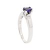 Image 4 : 14KT White Gold Lady's 0.77ct Sapphire and Diamond Ring