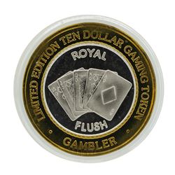 .999 Silver Gambler Hotel & Casino Reno, NV $10 Limited Edition Casino Gaming To