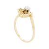 Image 4 : 14KT Yellow Gold Lady's 0.15ct Diamond Ring