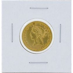 1882 $5 Liberty Head Half Eagle Gold Coin
