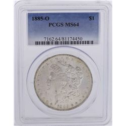 1885-O $1 Morgan Silver Dollar Coin PCGS MS64