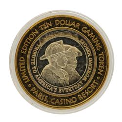 .999 Silver Paris Las Vegas, Nevada $10 Casino Limited Edition Gaming Token