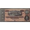 Image 1 : 1864 $10 The Confederate States of America Note