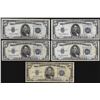 Image 1 : Lot of (5) 1934 $5 Silver Certificate Notes