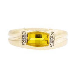 14KT Yellow Gold 2.00ct Yellow Topaz Ring