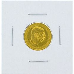 1910 Austria 10 Coronas Gold Coin