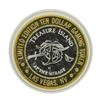 Image 2 : .999 Silver Treasure Island Las Vegas $10 Casino Limited Edition Gaming Token