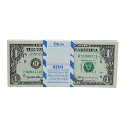 Pack of (100) Consecutive 1999 $1 Federal Reserve STAR Notes St. Louis
