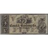 Image 1 : 1800s $5 Canal Banking Co. New Orleans Obsolete Bank Note