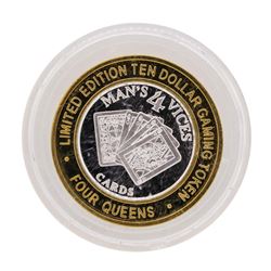 .999 Silver Four Queens Hotel & Casino Las Vegas, NV $10 Limited Edition Gaming