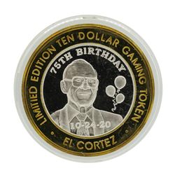 .999 Silver El Cortez Las Vegas, Nevada $10 Limited Edition Gaming Token