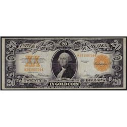 1922 $20 Gold Certificate Note