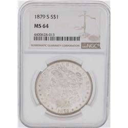 1879-S $1 Morgan Silver Dollar Coin NGC MS64