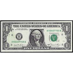 1981 $1 Federal Reserve Note Offset ERROR