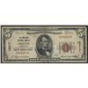Image 1 : 1929 $5 National Bank Note of Denver Colorado Charter #12517