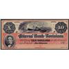 Image 1 : 1860s $10 Citizens Bank of Louisiana Obsolete Note