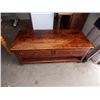 Image 1 : MAHOGANY SOLID WOOD COFFEE TABLE - 2 DRAWER
