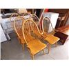 Image 2 : PINE DINING CHAIRS - 6 X BID (INCLUDES 2 CAPTAINS)