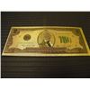 Image 1 : GOLD FOIL BILL - 24 K - USA $2 - not legal tendar