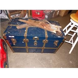 METAL CLAD STORAGE TRUNK