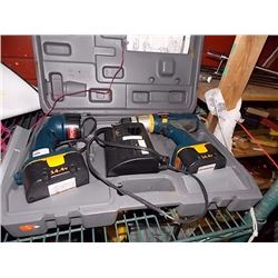 RYOBI 14.4 VOLT DRILL, 2 BATTERIES & CHARGER