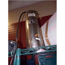 VINTAGE STAINLESS STEEL FIRE EXTINGUISHER