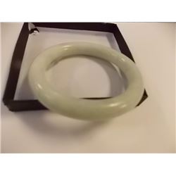 BRACELET - GENUINE JADE CARVED BANGLE BRACELET - 11MM THICK