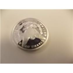 ART ROUND - 1OZ .999 SILVER - MORGAN HEAD - MINTED BY SUNSHINE MINTING - DECODER BACK
