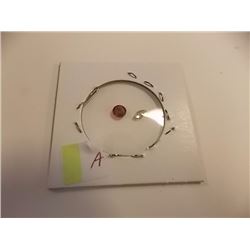 GEMSTONES -  2 TTL - GARNET (ROUND) & CITRINE (OVAL?)