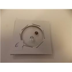 GEMSTONES -  2 TTL - GARNET (ROUND) & WHITE TOPAZ (OVAL)