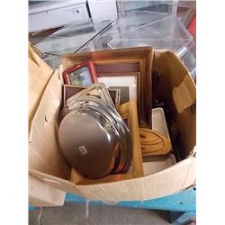 BOX COLLECTABLES, PICTURE FRAMES ETC