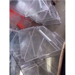 PIE SHAPED DISPLAY BINS - CLEAR