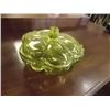 Image 1 : VINTAGE GREEN DISH WITH LID