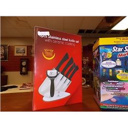 NEW STAINLESS STEEL KNIFE SET - 6 PC - GERMANY