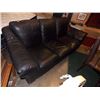 Image 1 : BLACK LEATHER COUCH