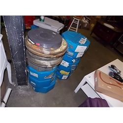 LARGE LOT OF MOVIE REELS IN CASES - ALL ONE MONEY